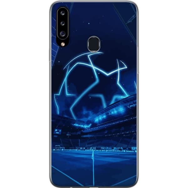 Kompatibelt Mobildeksel til Samsung Galaxy A20s Blå Fotball