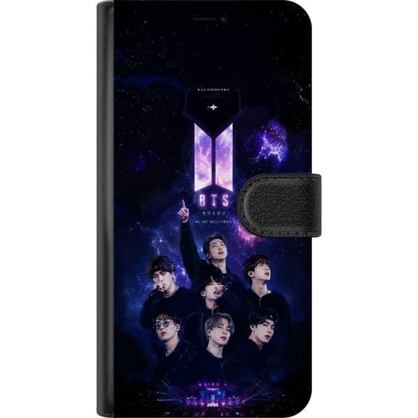 Kompatibel Tegnebogsetui til Apple iPhone X BTS lilla