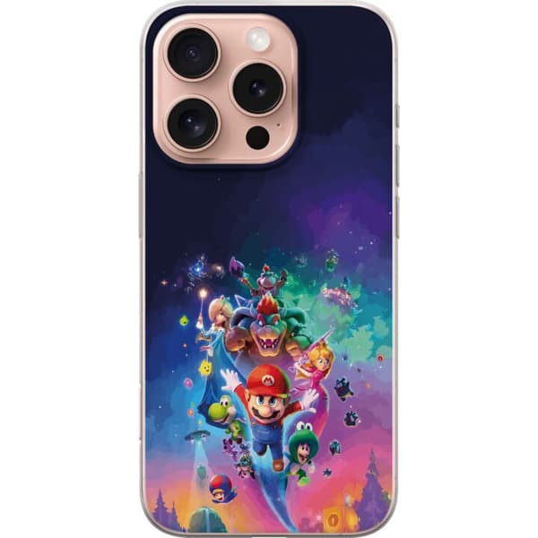 Kompatibelt Mobildeksel til Apple iPhone 16 Pro GSuper Mario flerfarget