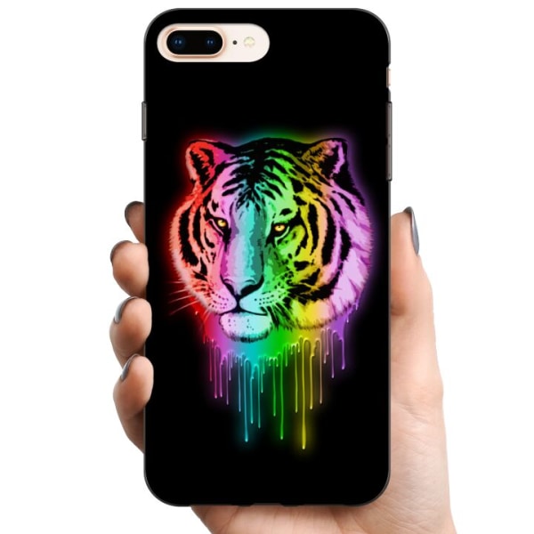 Apple iPhone 7 Plus TPU Mobildeksel Neon Tiger