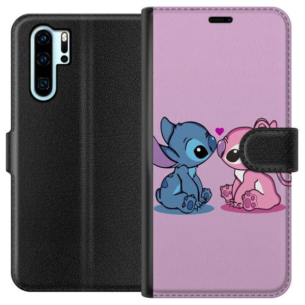 Kompatibelt Lommeboketui til Huawei P30 Pro Lilo og Stitch