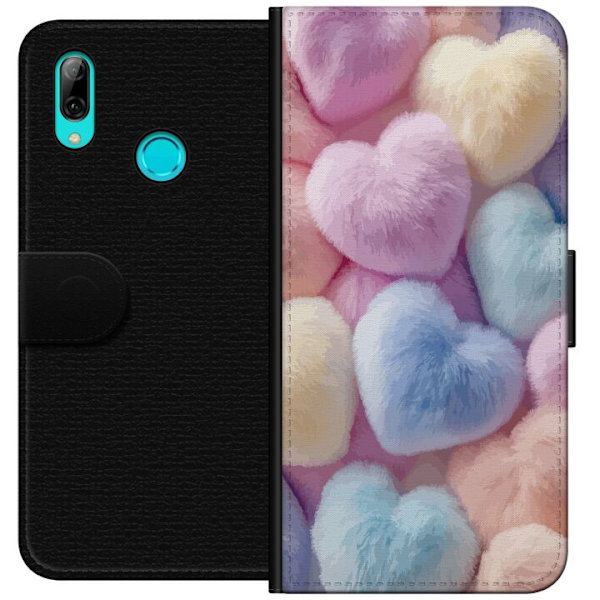 Huawei P smart 2019 Plånboksfodral Hjärtan Kärlek Grafisk Design Romantiskt Motiv Populärt Symbol Grafiskt Mönster Dekoration