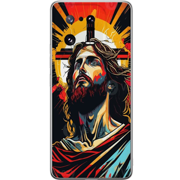 Xiaomi 13 Pro Läpinäkyvä kuori Jeesus ja Kortti - uskonnoll