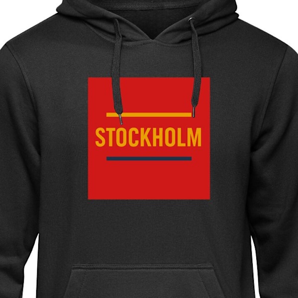 Huppari Aikuisille | Mukava Huppari Tukholma - Jääkiekko musta L