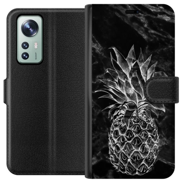 Xiaomi 12 Lommeboketui Marmor Ananas