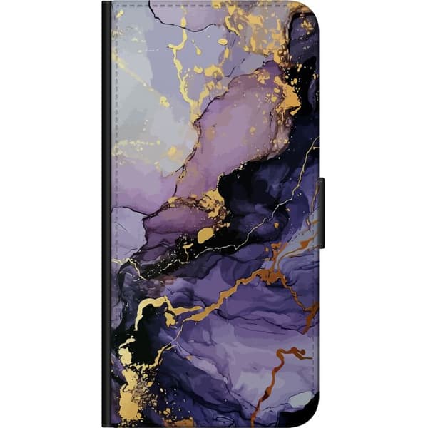 Kompatibelt Plånboksfodral till OnePlus 7 Pro Lila Marmor
