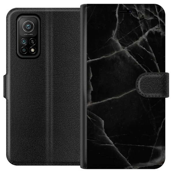 Xiaomi Mi 10T 5G Lompakkokotelo Musta marmori