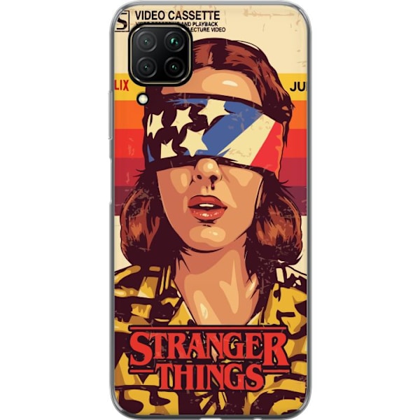 Huawei P40 lite Gjennomsiktig deksel Stranger Things VHS