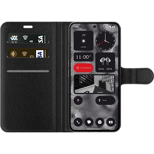 Nothing Phone (2) Lompakkokotelo <nl>Labubu Black Energy - Mus