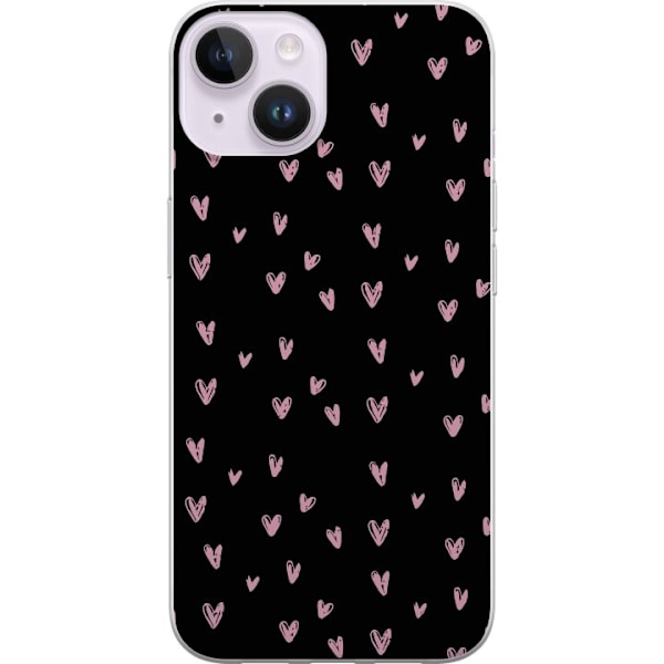 Apple iPhone 15 Läpinäkyvä kuori Pikku Sydämet