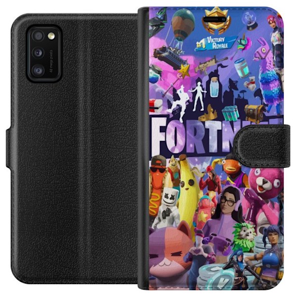 Samsung Galaxy A41 Tegnebogsetui Fortnite Skins Emotes Battle Royale Karakterer Gamer Gamingtema Fed Børn Unge