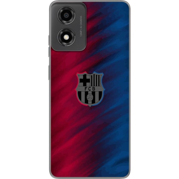 Motorola Moto E14 Gennemsigtig cover FC Barcelona