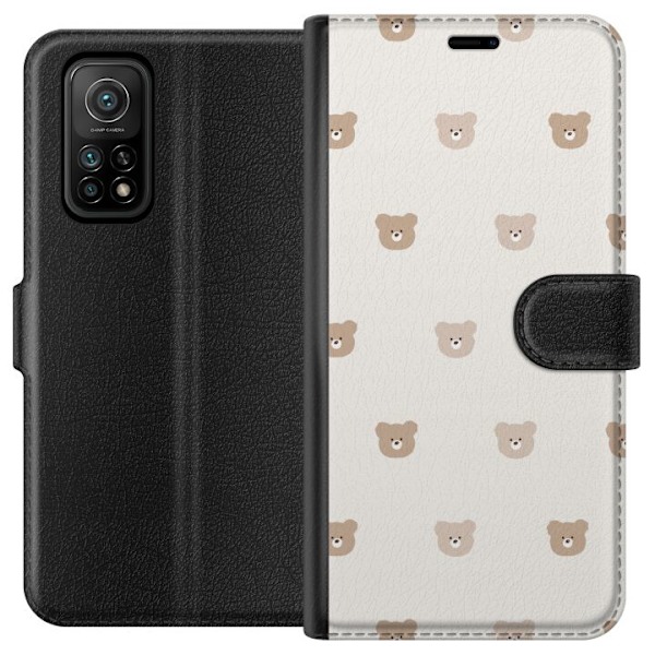 Xiaomi Mi 10T 5G Plånboksfodral Teddy Background – gulliga