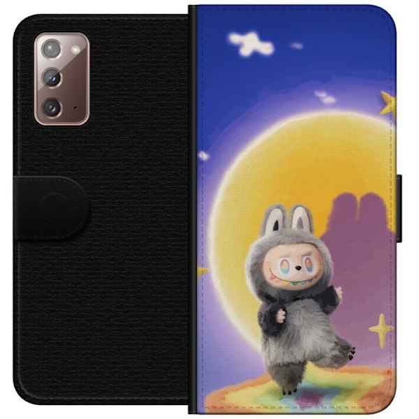 Samsung Galaxy Note20 Lommeboketui Labubu Neon Pop - Neonfarge