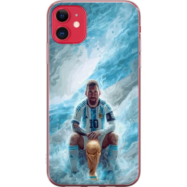 Kompatibelt Mobildeksel til Apple iPhone 11 Lionel Messi Världsmästare blå