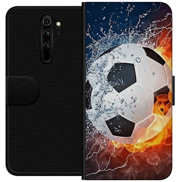 Xiaomi Redmi Note 8 Pro  Plånboksfodral Fotboll Eld