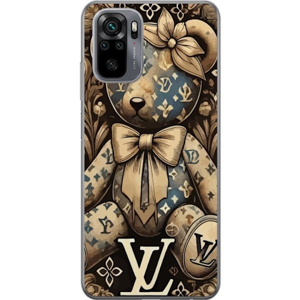 Xiaomi Redmi Note 10S Läpinäkyvä kuori Teddy Vuitton