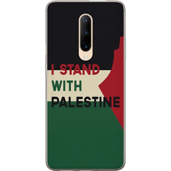 OnePlus 7 Pro Genomskinligt Skal Stand with Palestine – solidaritetsdesign med starkt budskap