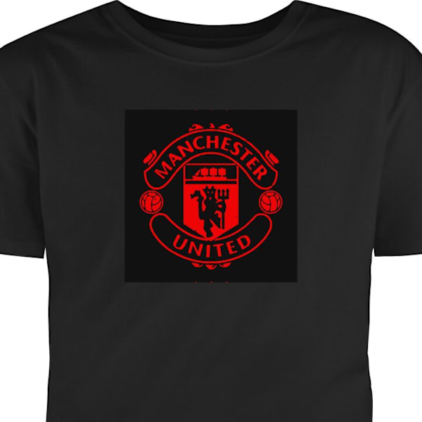 Barn-T-shirt | Bekväm T-shirt för Barn ManchesterUnited svart 3-4 År