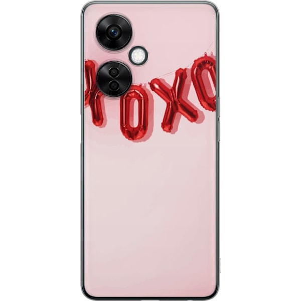 OnePlus Nord CE 3 Lite Gennemsigtig cover Valentinsdag XOXO