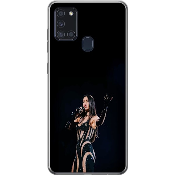 Samsung Galaxy A21s Gennemsigtig cover Dua Lipa – Pop Star A