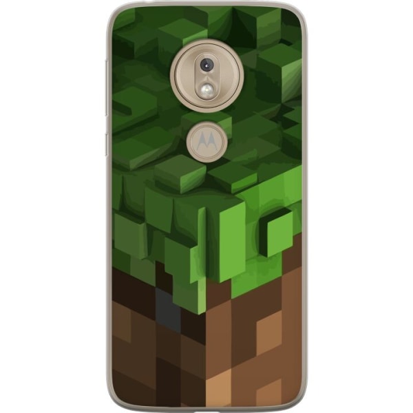 Motorola Moto G7 Play Gennemsigtig cover Minecraft Blocks