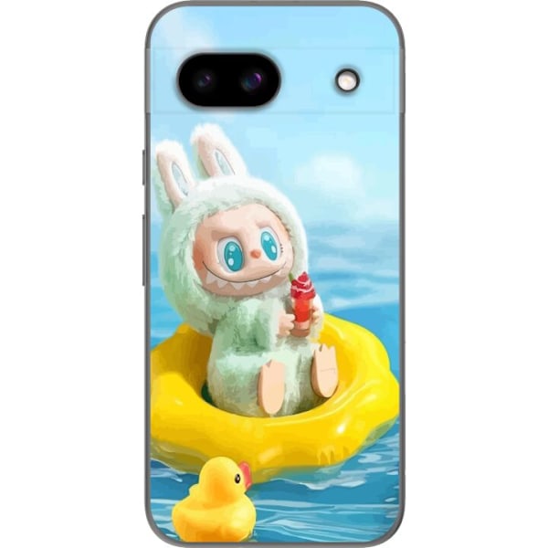 Google Pixel 8a Genomskinligt Skal Labubu Stripe Attack – R