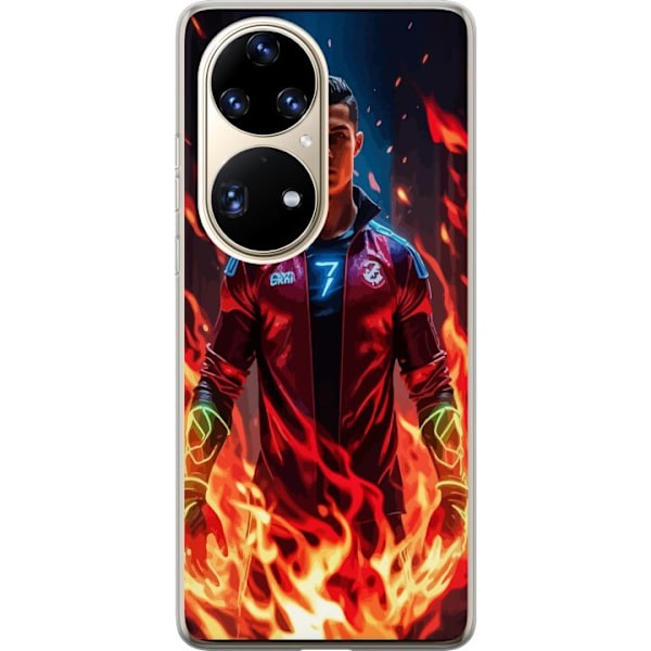 Huawei P50 Pro Gjennomsiktig deksel Ronaldo Inferno - fotballh