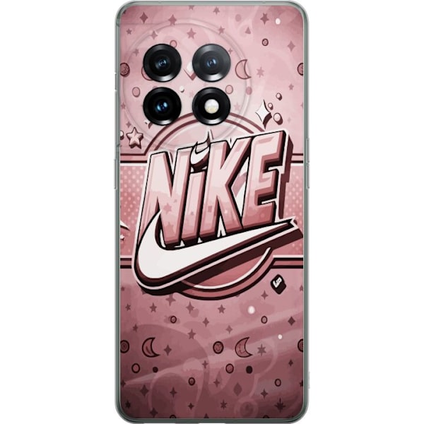 OnePlus 11 Läpinäkyvä kuori Nike Vaaleanpunainen
