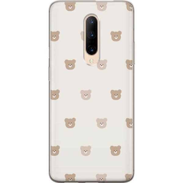 OnePlus 7 Pro Läpinäkyvä kuori Teddy-tausta - söpöt teddykarhut pehmeällä taustalla