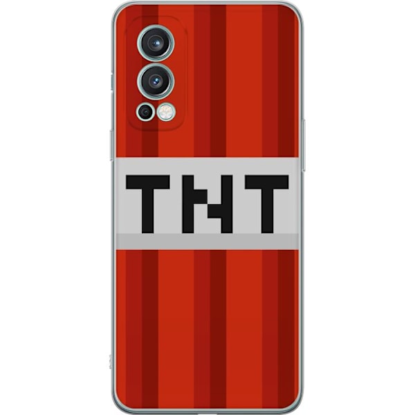 OnePlus Nord 2 5G Läpinäkyvä kuori Minecraft TNT