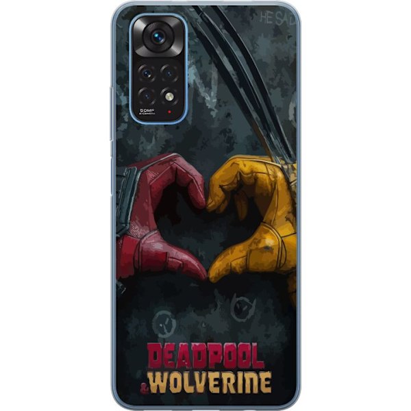 Xiaomi Redmi Note 11 Gjennomsiktig deksel Wolverine Deadpool