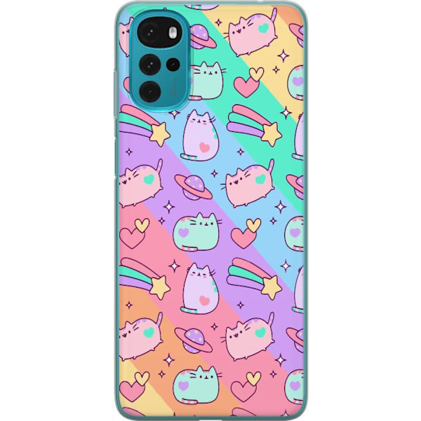 Motorola Moto G22 Genomskinligt Skal Unicorn Katt
