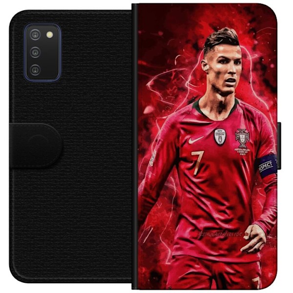 Samsung Galaxy A03s Tegnebogsetui Ronaldo Færdigheder - CR7 Design for Ægte Fans