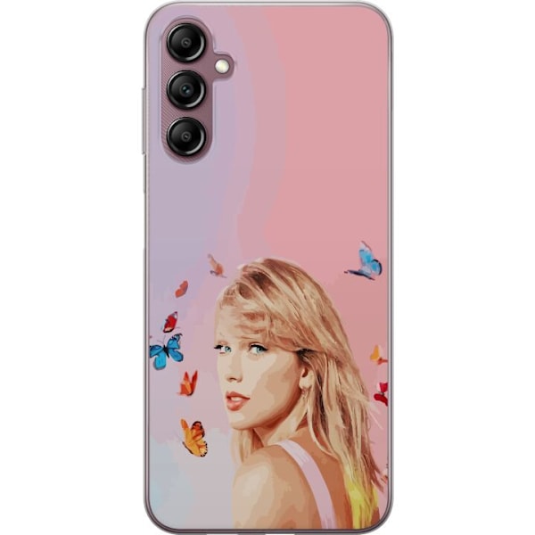 Samsung Galaxy A14 5G Genomskinligt Skal Taylor Swift Fjärillar