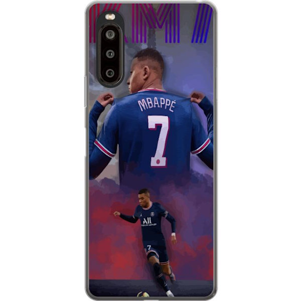 Sony Xperia 10 II Läpinäkyvä kuori MAP Jalkapallo Design Graafinen Kuviointi Moderni Urheiluaihe Trendikäs Jalkapallo Suosittu Graafinen Tyyli Mot