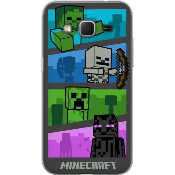 Samsung Galaxy Core Prime Gjennomsiktig deksel Minecraft