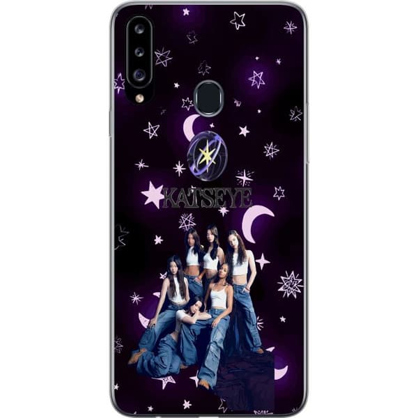 Kompatibelt Mobildeksel til Samsung Galaxy A20s KATSEYE lila