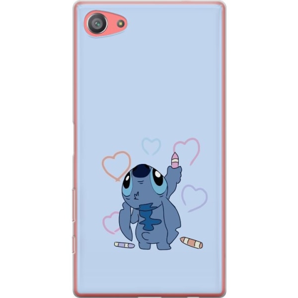 Sony Xperia Z5 Compact Gennemsigtig cover Stitch Hjerter