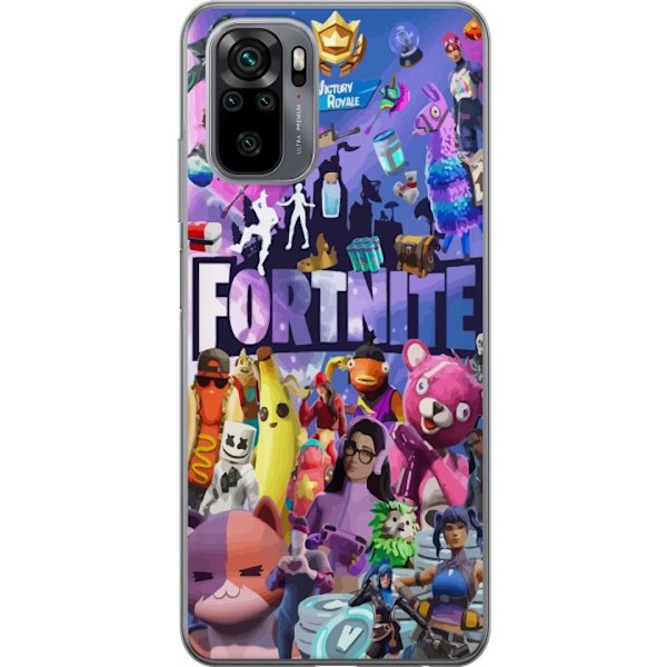 Xiaomi Redmi Note 10S Gjennomsiktig deksel Fortnite Skins Emot