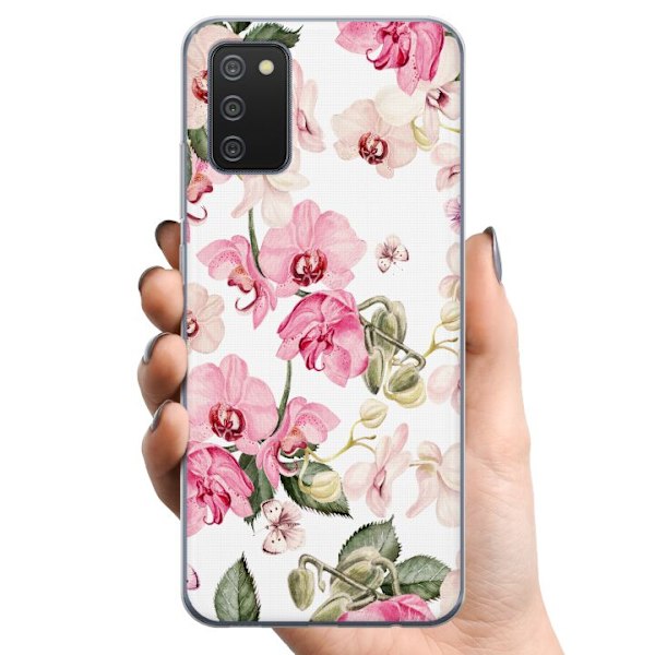 Samsung Galaxy A02s TPU Mobilskal Blommor