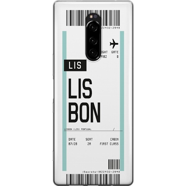 Sony Xperia 1 Läpinäkyvä kuori Lissabon