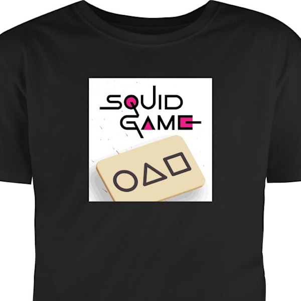 T-shirt til Voksen | Klassisk Voksen T-shirt Squid Game sort XL