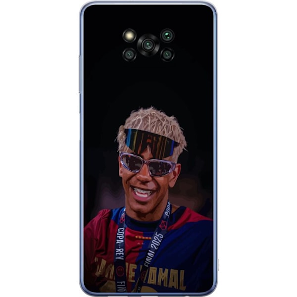 Xiaomi Poco X3 Pro Genomskinligt Skal Lamine Yamal mobilskal i stilren sportdesign
