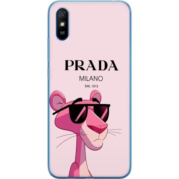 Xiaomi Redmi 9AT Genomskinligt Skal Prada Rosa Pantern