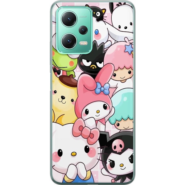 Xiaomi Redmi Note 12 Gennemsigtig cover Kawaii Sanrio Crew