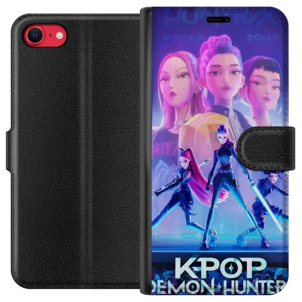 Kompatibel Tegnebogsetui til Apple iPhone 8 Trendy KPop Demon Hunters-dukkefigur