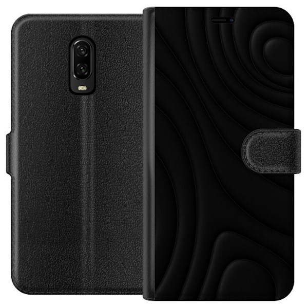 OnePlus 6T Lompakkokotelo Tummat Aallot