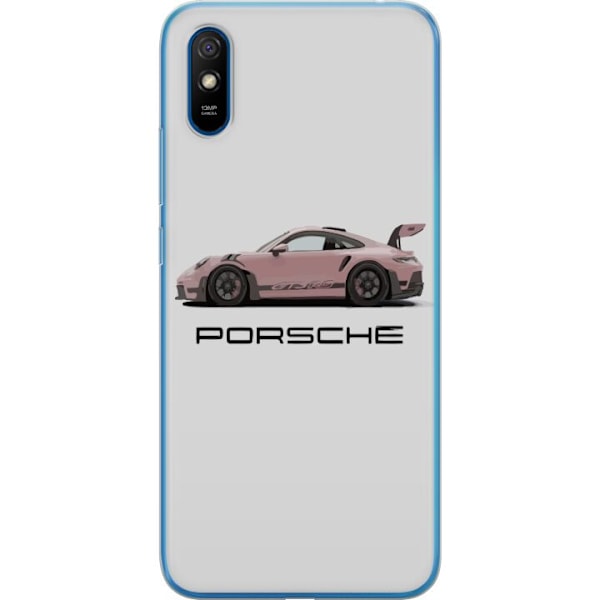 Xiaomi Redmi 9A Gjennomsiktig deksel Porsche 911 Pink