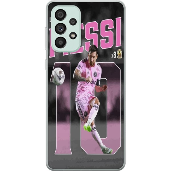 Samsung Galaxy A73 5G Gennemsigtig cover Lionel Messi